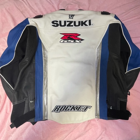 {Joe Rocket}Suzuki GSXR Leather Moto Racing Jacket - Picture 4 of 9